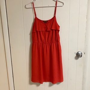 Hive and Honey Summer Coral Ruffled Dress